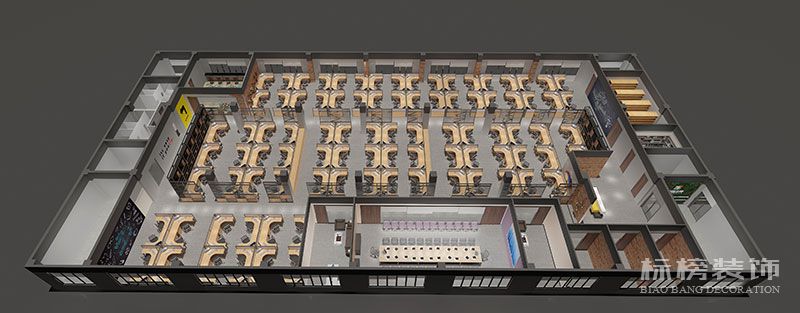 华强方特办公室装修鸟瞰图